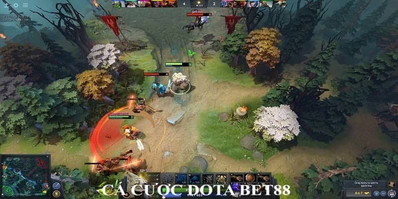 Chọn trận đấu yêu thích để cá cược dota liên tại Bet88